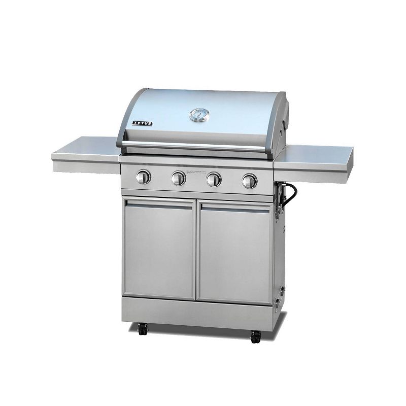 TYTUS 4 Burner Cart Gas Grill T-406-SS-LP Stainless Steel