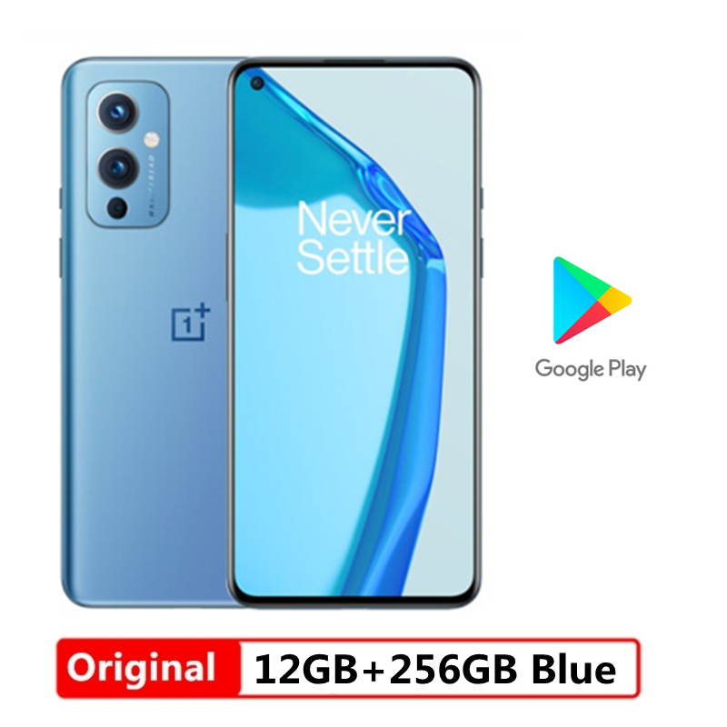Global Rom Official Original New Oneplus 9 5G Cell Phone Snapdragon 888 6.55inch LTPO AMOLED 120Hz 8G/12G RAM 128G/256G ROM 50MP 65W Flash Charge  Unlocked International Model(GSM Only Not CDMA)