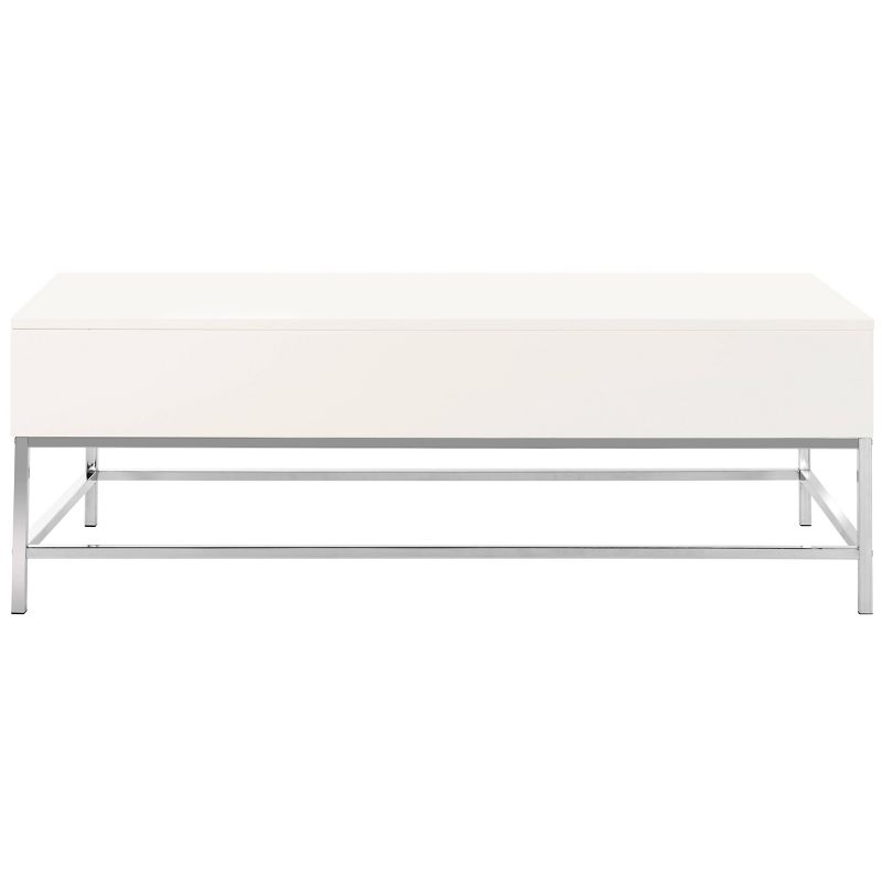 Ikiriya Nashville Solid Beige Wood Coffee Table Teak Finish