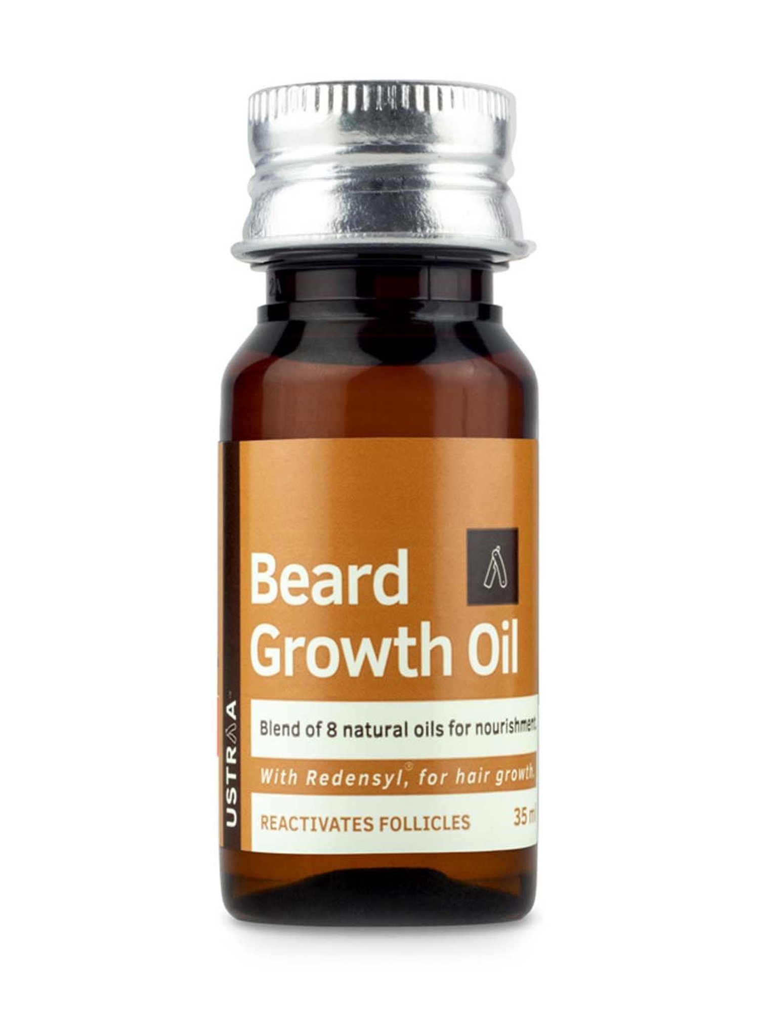 THE REAL MAN Beard Growth Oil 100 Percent Organic Beard & Moustache Hair Growth Oil - 50 ml