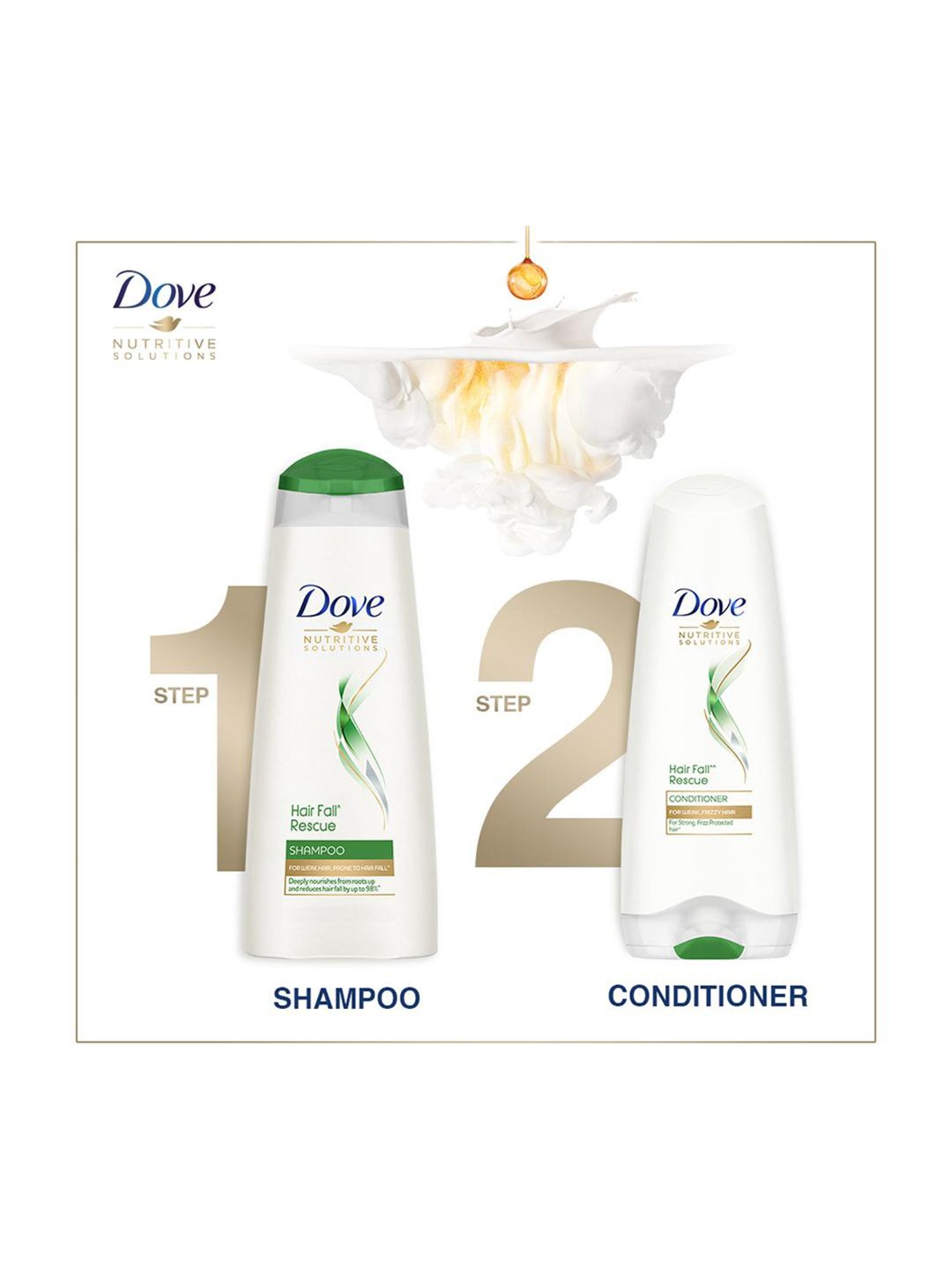 Dove Hair Fall Rescue Shampoo - 1000 ml