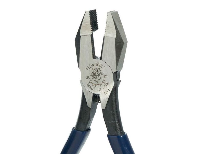 KLEIN TOOLS D201-7CST Ironworker's Pliers, 9-Inch with Spring