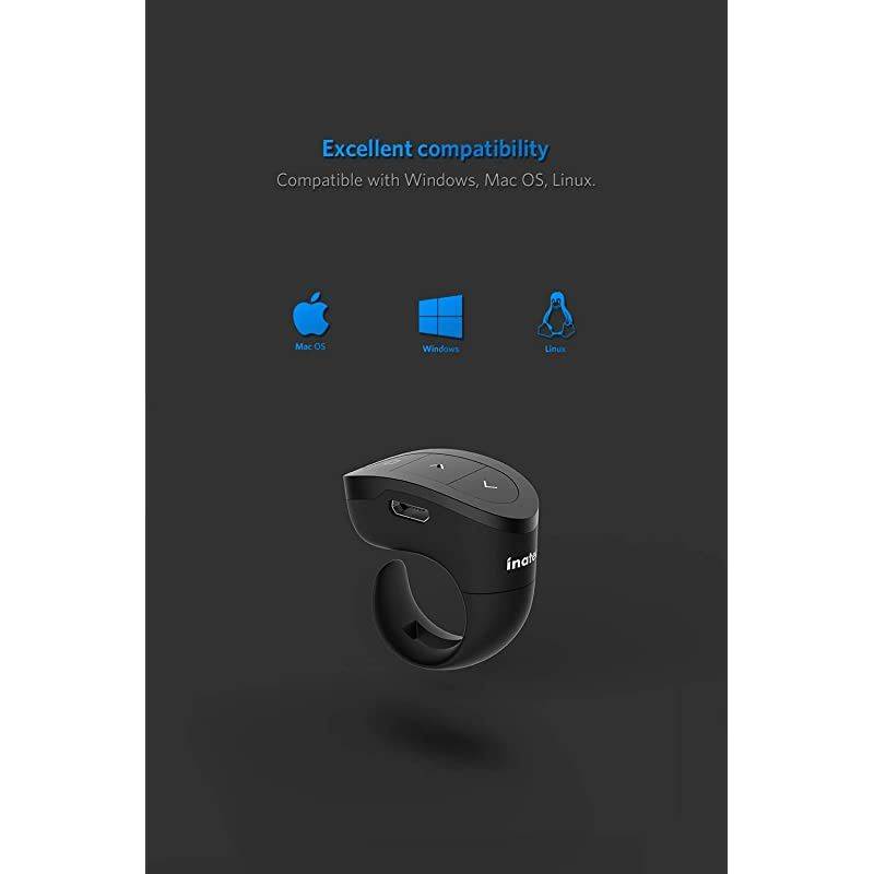 2.4GHz Wearable Wireless Presenter, Remote, Support PPT and Keynote, Lasts 15 Days, Rechargeable (WP2002)