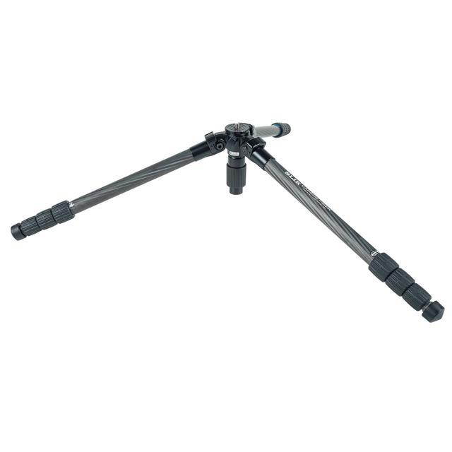 Slik PRO CF-834 Carbon Fiber Tripod, 4 Leg Sections, Extends to 64.9", Black