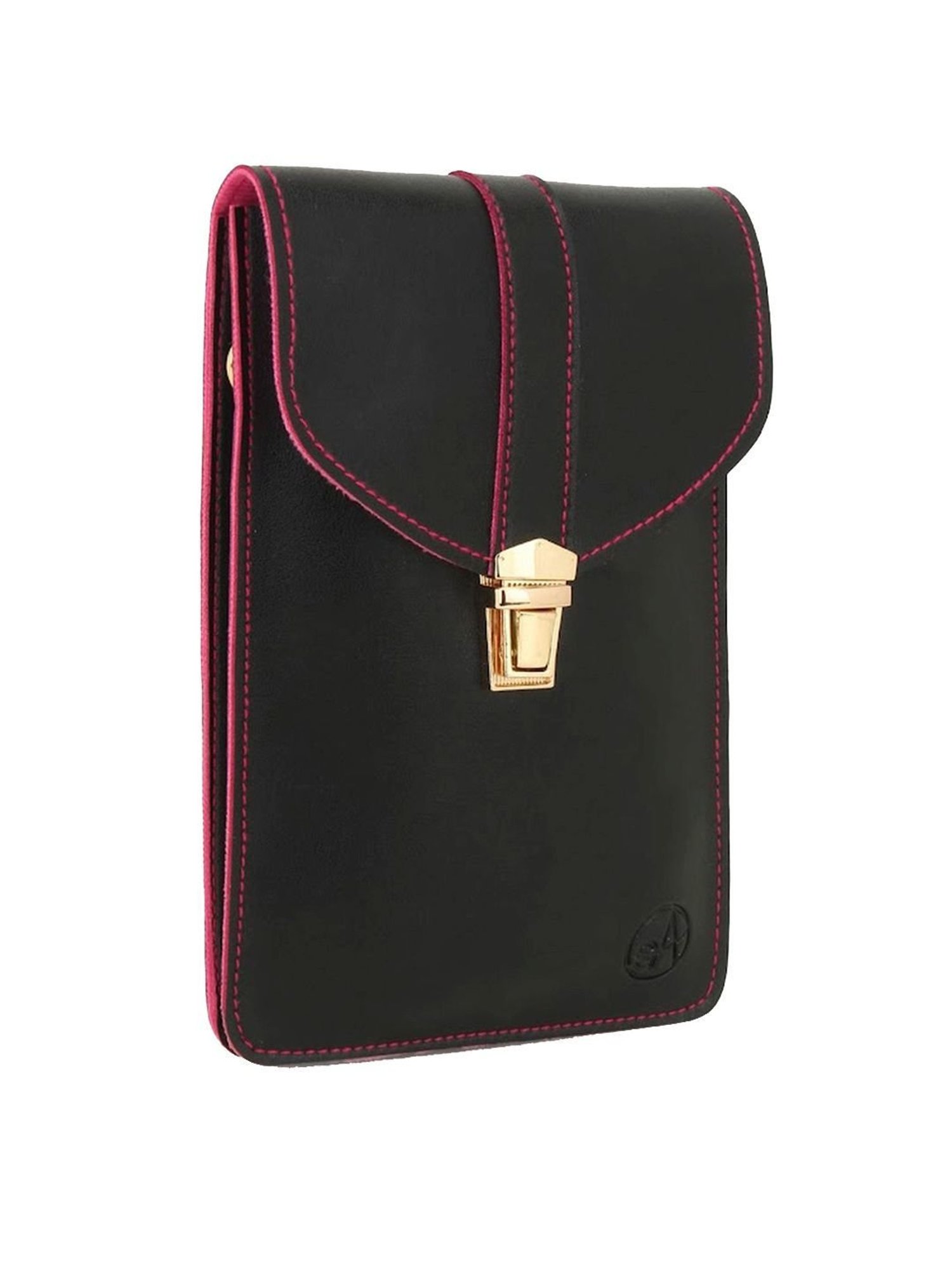 Spice Art Black Solid Mobile Pouch