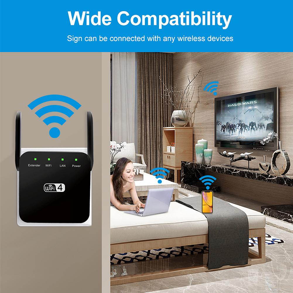 White Wireless Wifi Repeater Wifi Range Extender Wifi Signal Amplifier 300Mbps Wifi Booster Repiter Access Point