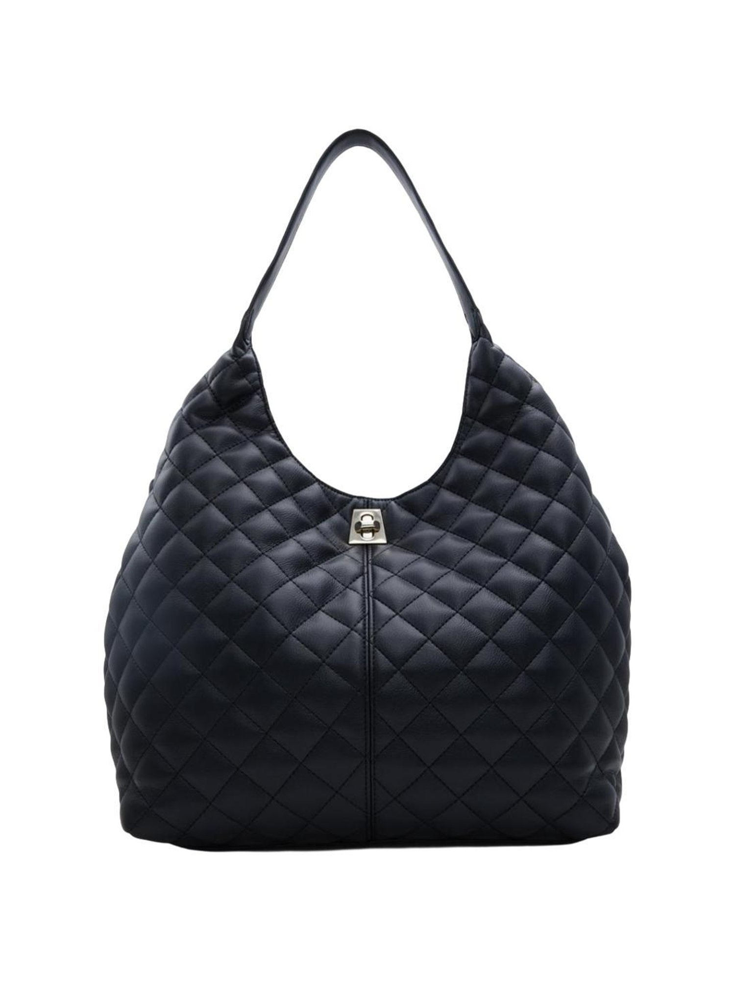 Call It Spring Black Quilted Shoulder Handbag