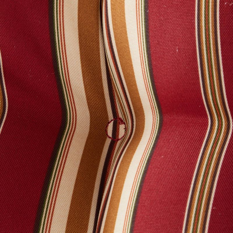 Set of 2 Roma Stripe Outdoor High Back Chair Cushions - Kensington Garden