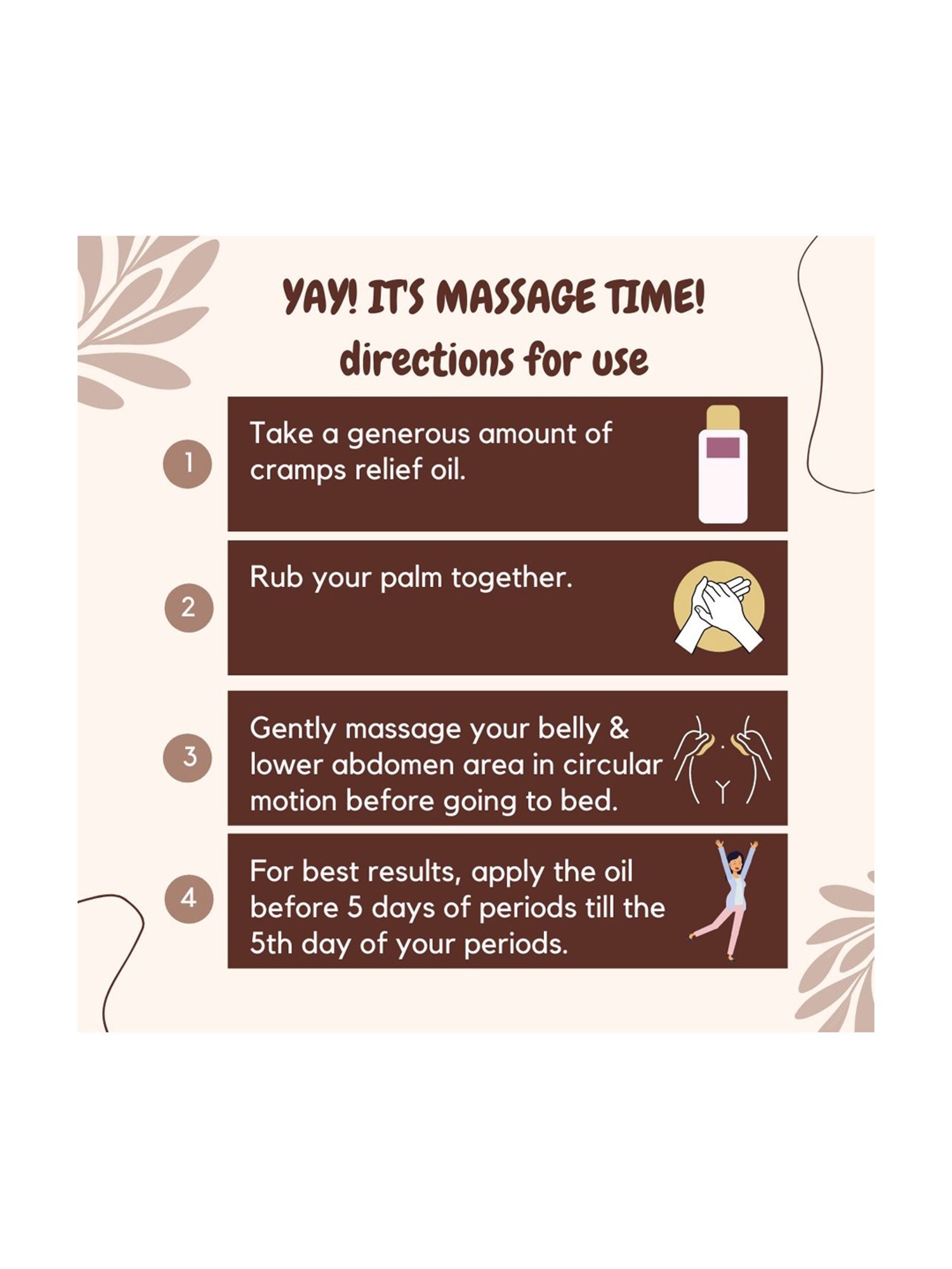 Essentia Extracts Menstrual Cramps Pain Relief Oil (Pack of 2) - 30 ml