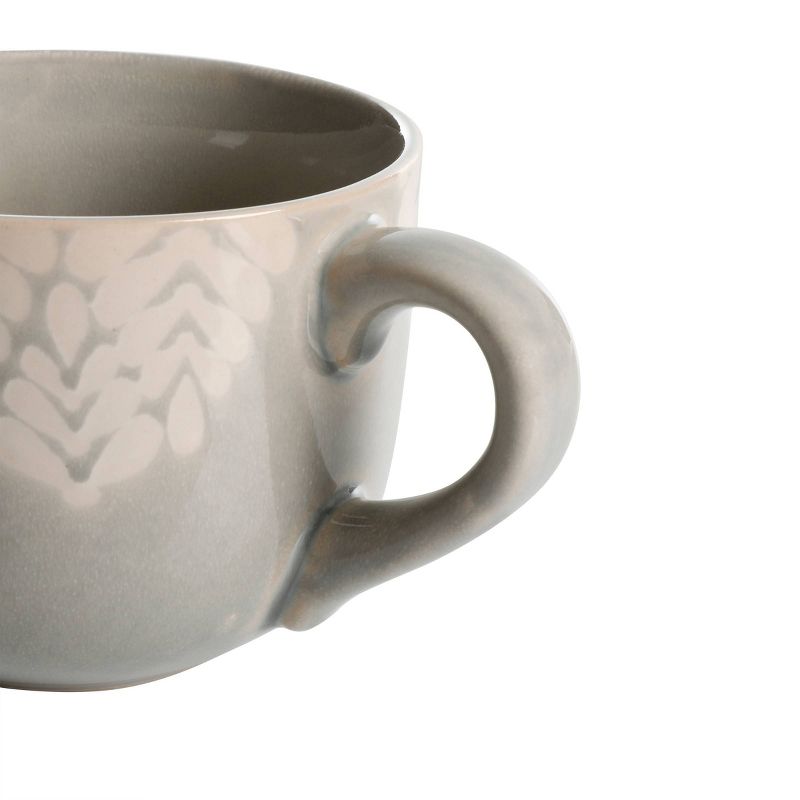 Cravings by Chrissy Teigen 20oz Ceramic Mug Gray/White
