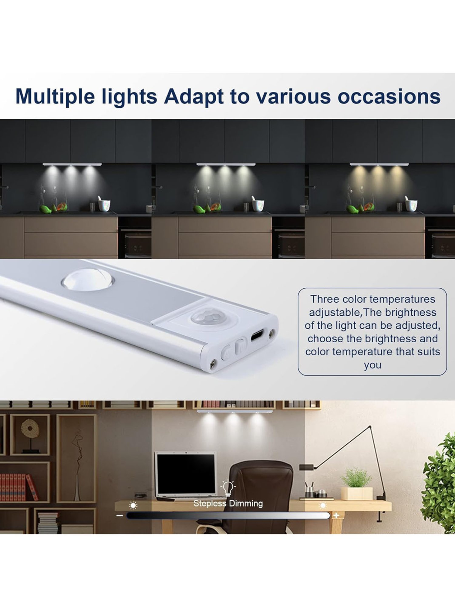 The Artment Black Metal Abstract Smart Light Set of 4