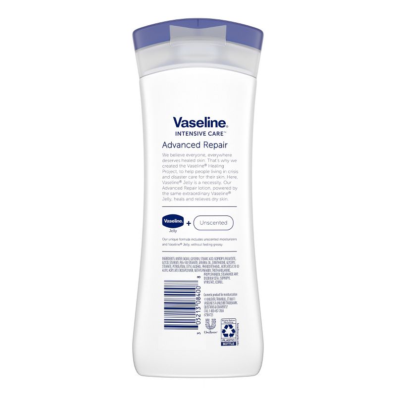 Vaseline Intensive Care Advanced Repair Lotion - Unscented  - 10 fl oz