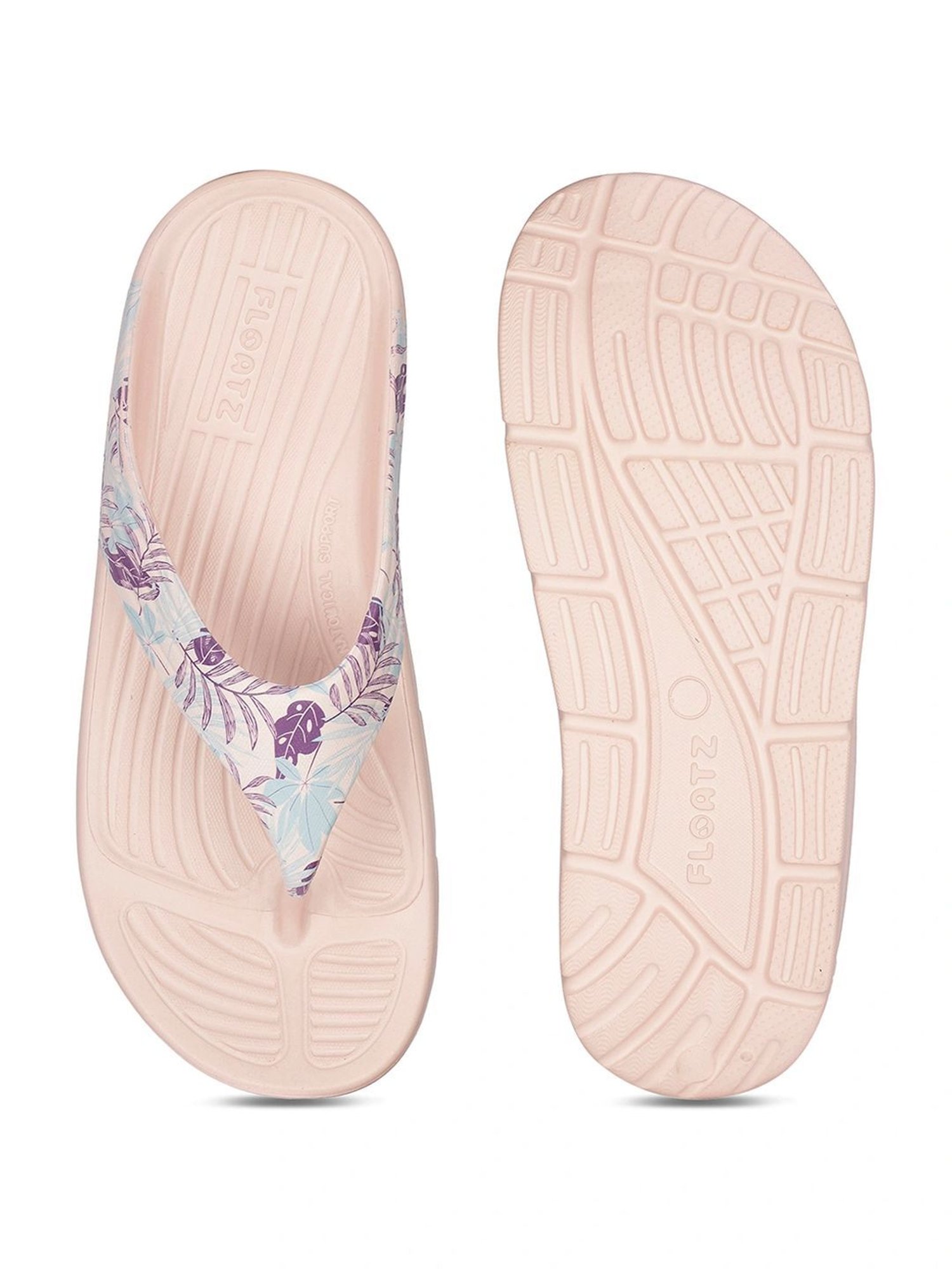 Floatz by Bata Women's PRINT Pink Flip Flops