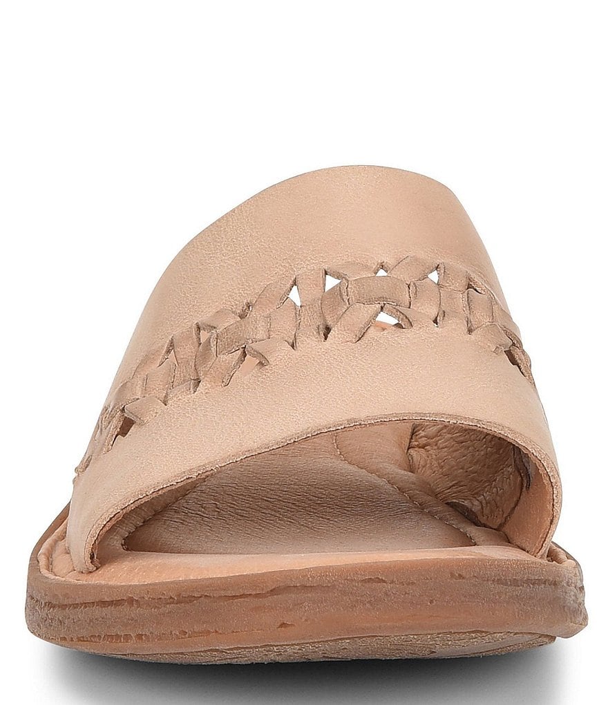 Born St Francis Leather Slides