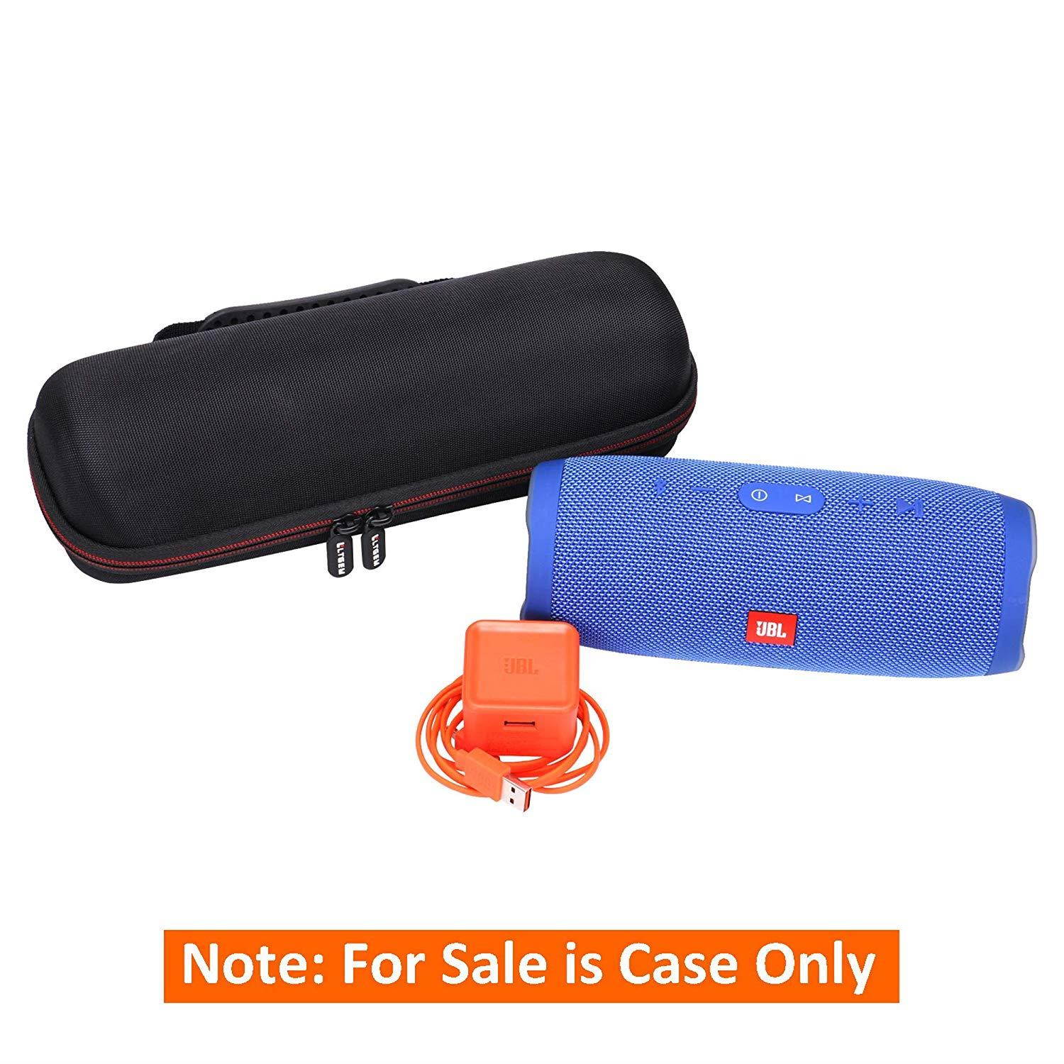 LTGEM Case for JBL Charge 3 Waterproof Portable Wireless Bluetooth Speaker. Fits USB Cable and Charger. [ Speaker is Not Include ]