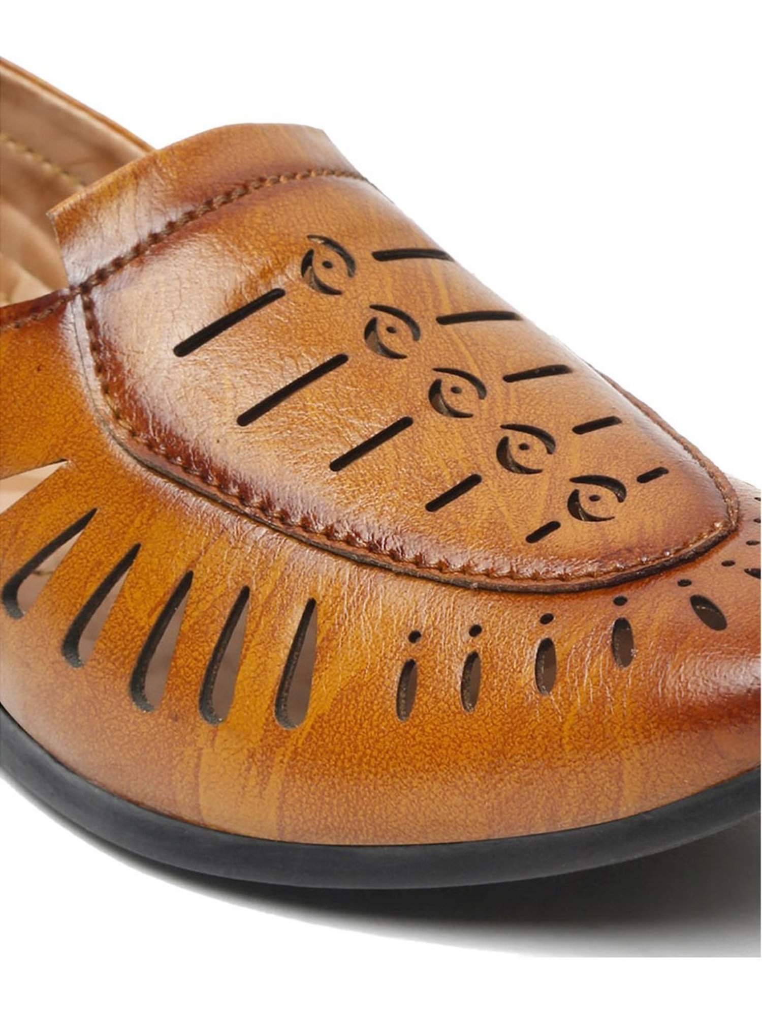 Tiny Bugs Kids Tan Ethnic Slip-Ons