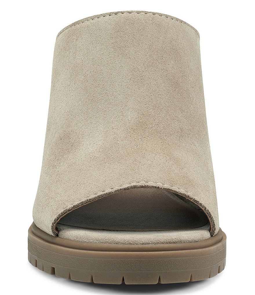 Lucky Brand Dalliey Suede Lug Sole Slides