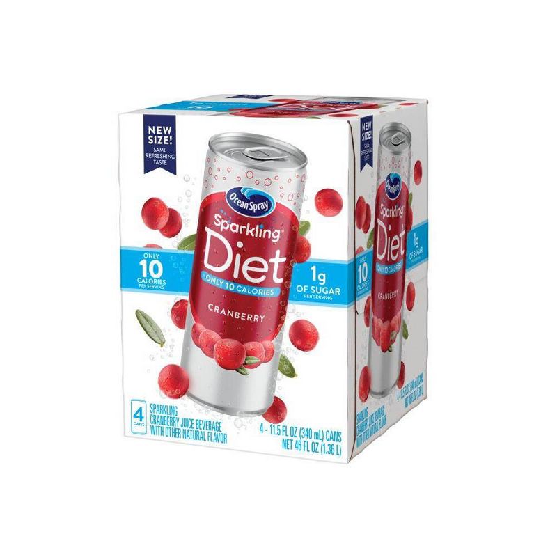 Ocean Spray Sparkling Diet Cranberry - 4pk/11.5 fl oz Cans