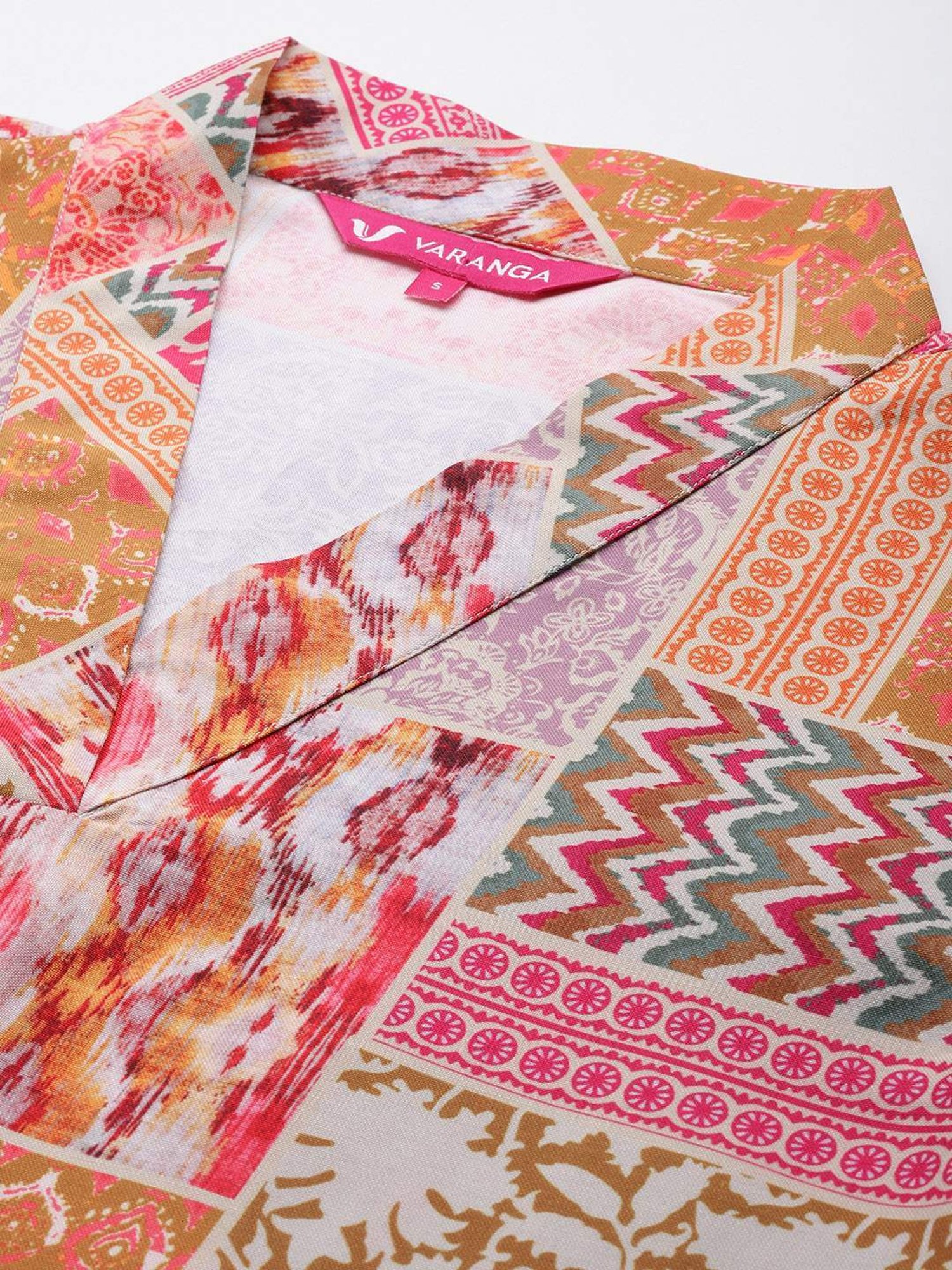 Varanga Multicolored Printed Kurti Palazzo Set