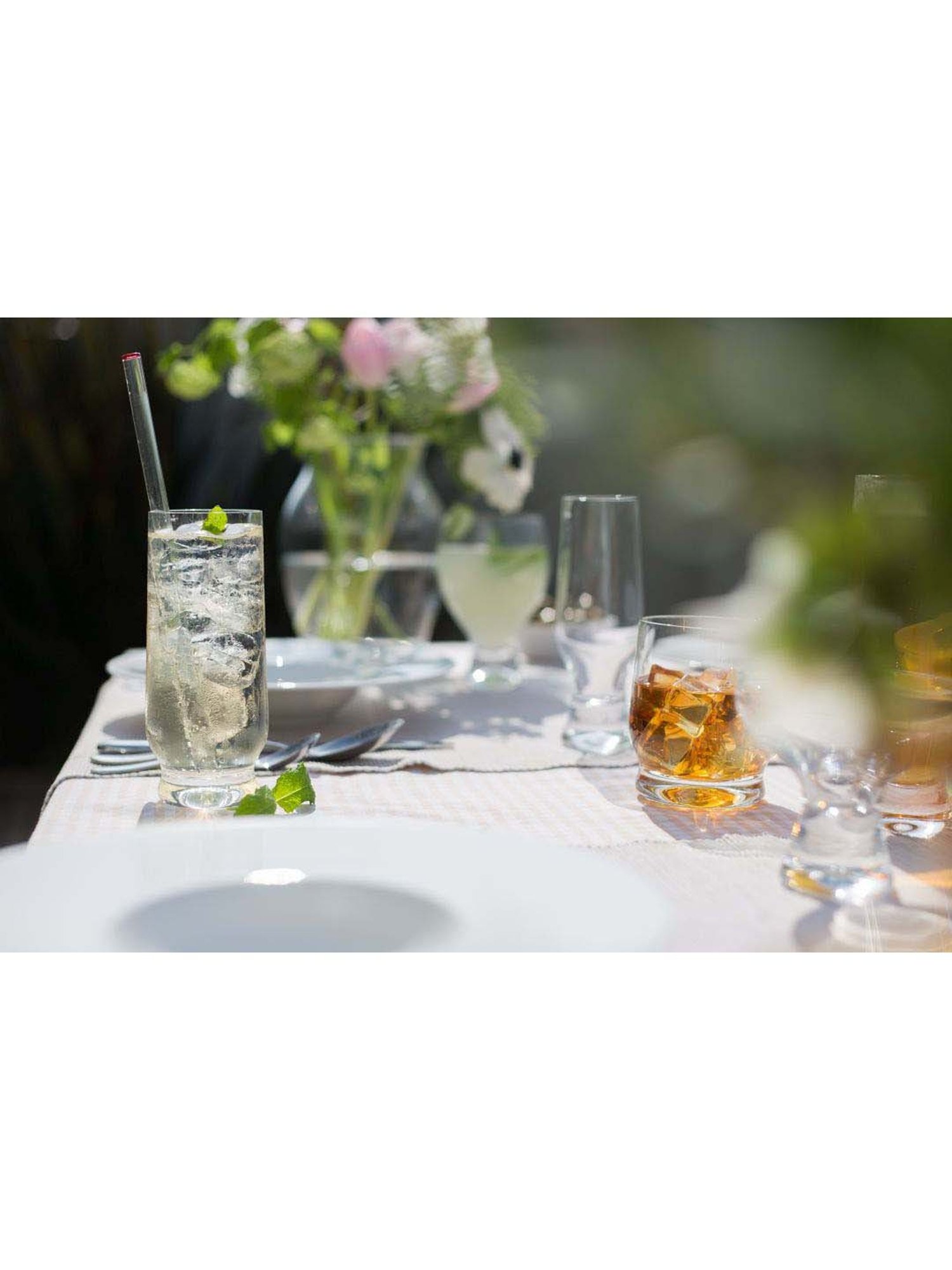 DARTINGTON Crystal Home Bar Long Drinking Glasses (380 ml) - Set of 4