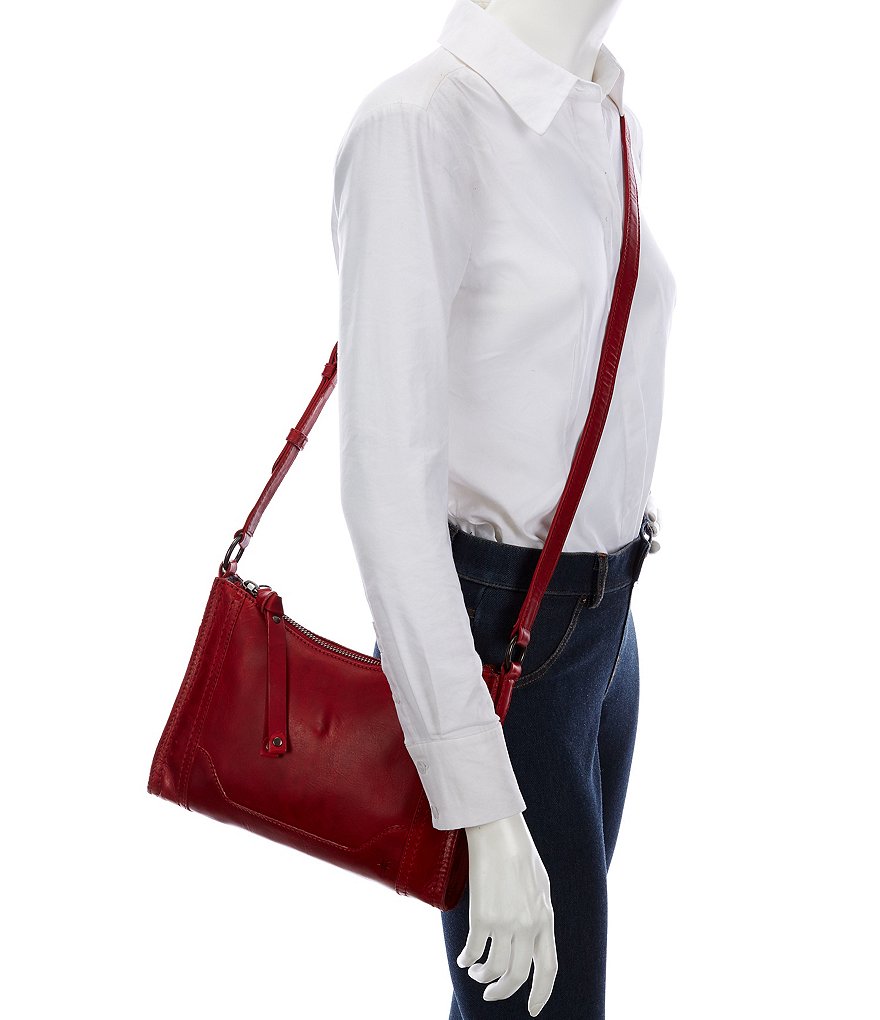 Frye Melissa Zip Leather Crossbody Bag