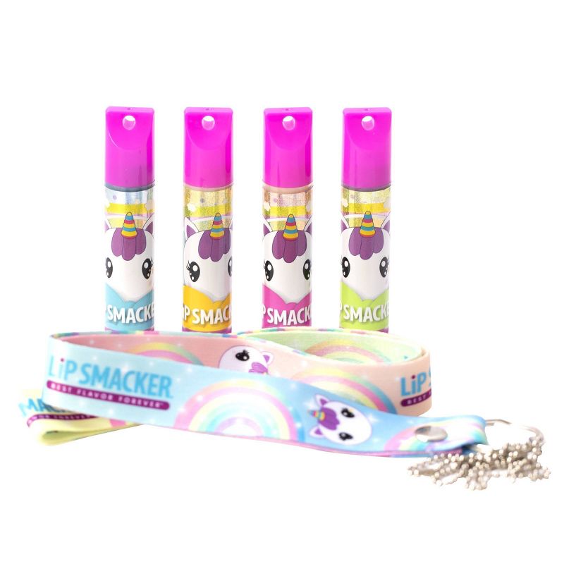 Lip Smacker Lanyard Lip Balm - Unicorn - 4pc/0.56oz