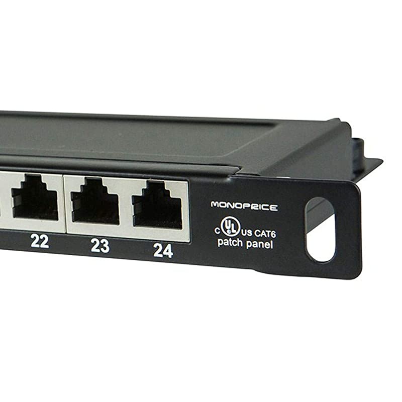 HalfU Shielded Cat6 Patch Panel 24 Ports 19quot | Dual IDC SpaceSaver