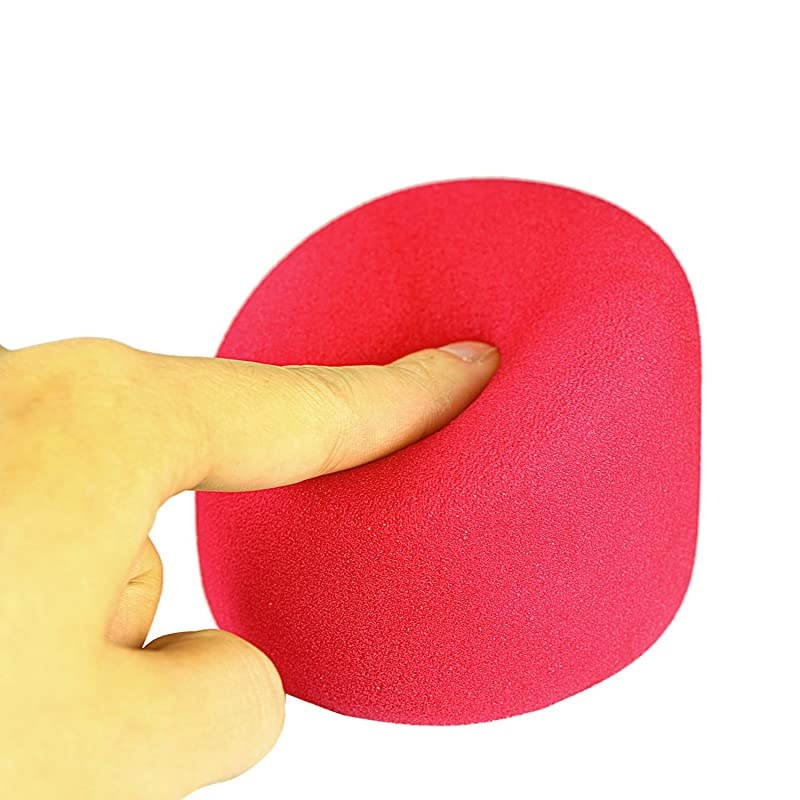 Foam Microphone Windscreen Large Size Microphone Cover for Blue Yeti Yeti Pro MXL Audio Technica and Other Large Microphones Red