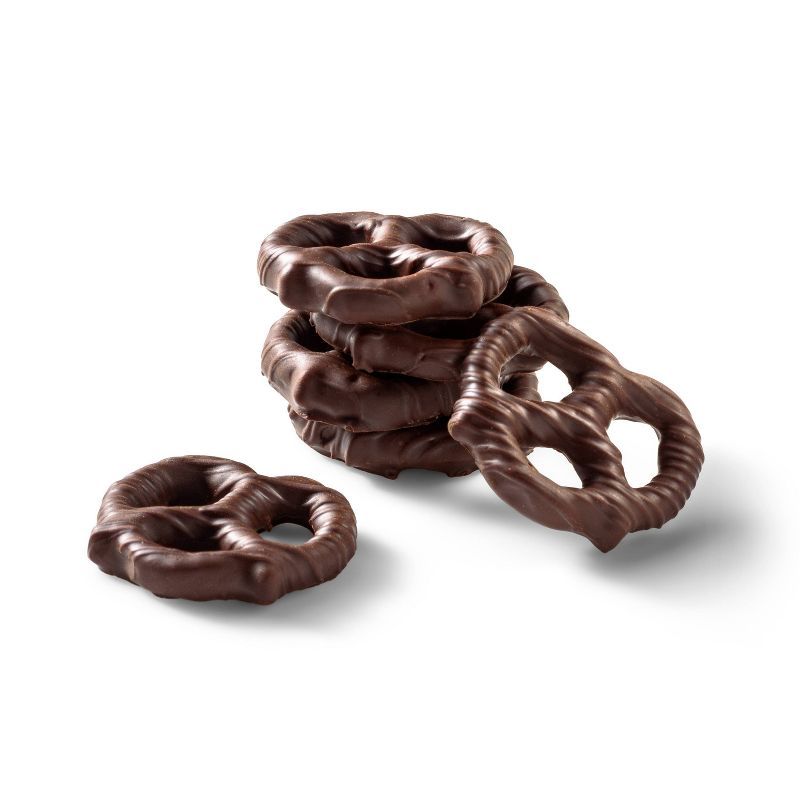 Dark Chocolate Covered Mini Pretzels - 7oz - Favorite Day™