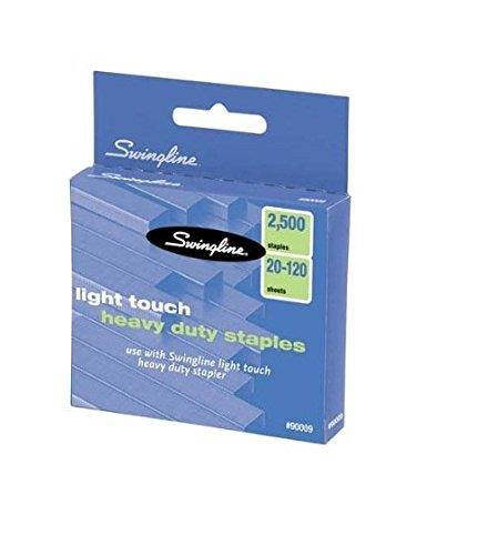 Swingline 35312 Heavy-Duty Staples, 0.5 Inch Leg Length, 90 Page Capacity, Pack Of 2, 1,000 per Box = 2,000 Staples
