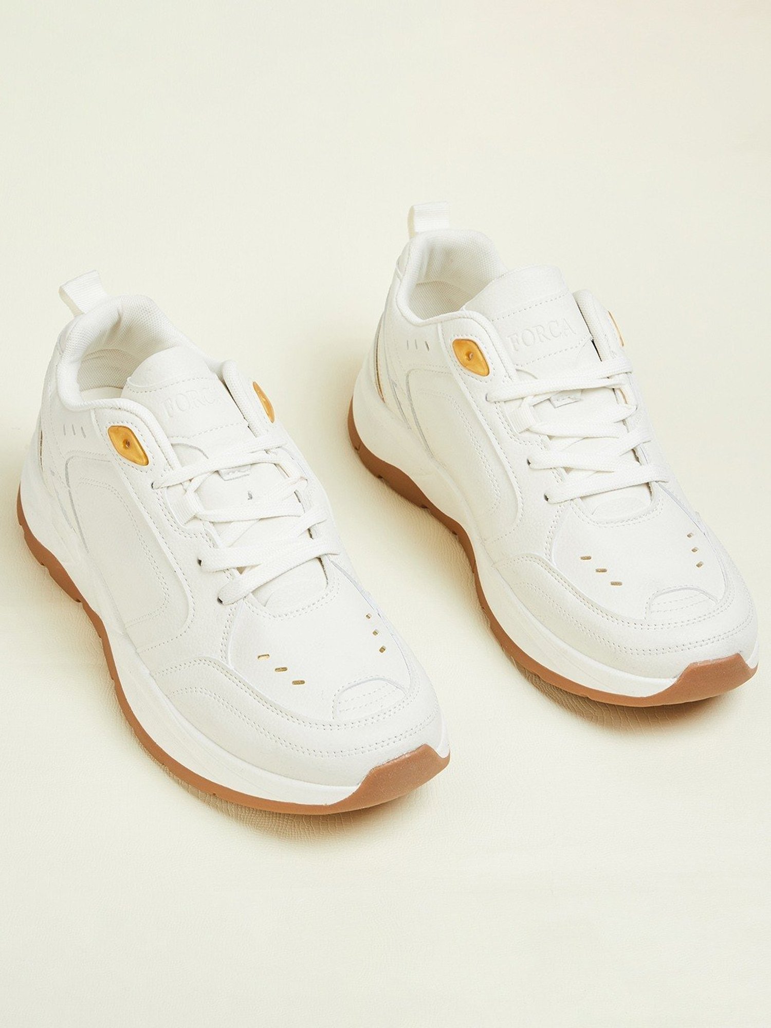 Forca by Lifestyle Men's White Running Shoes