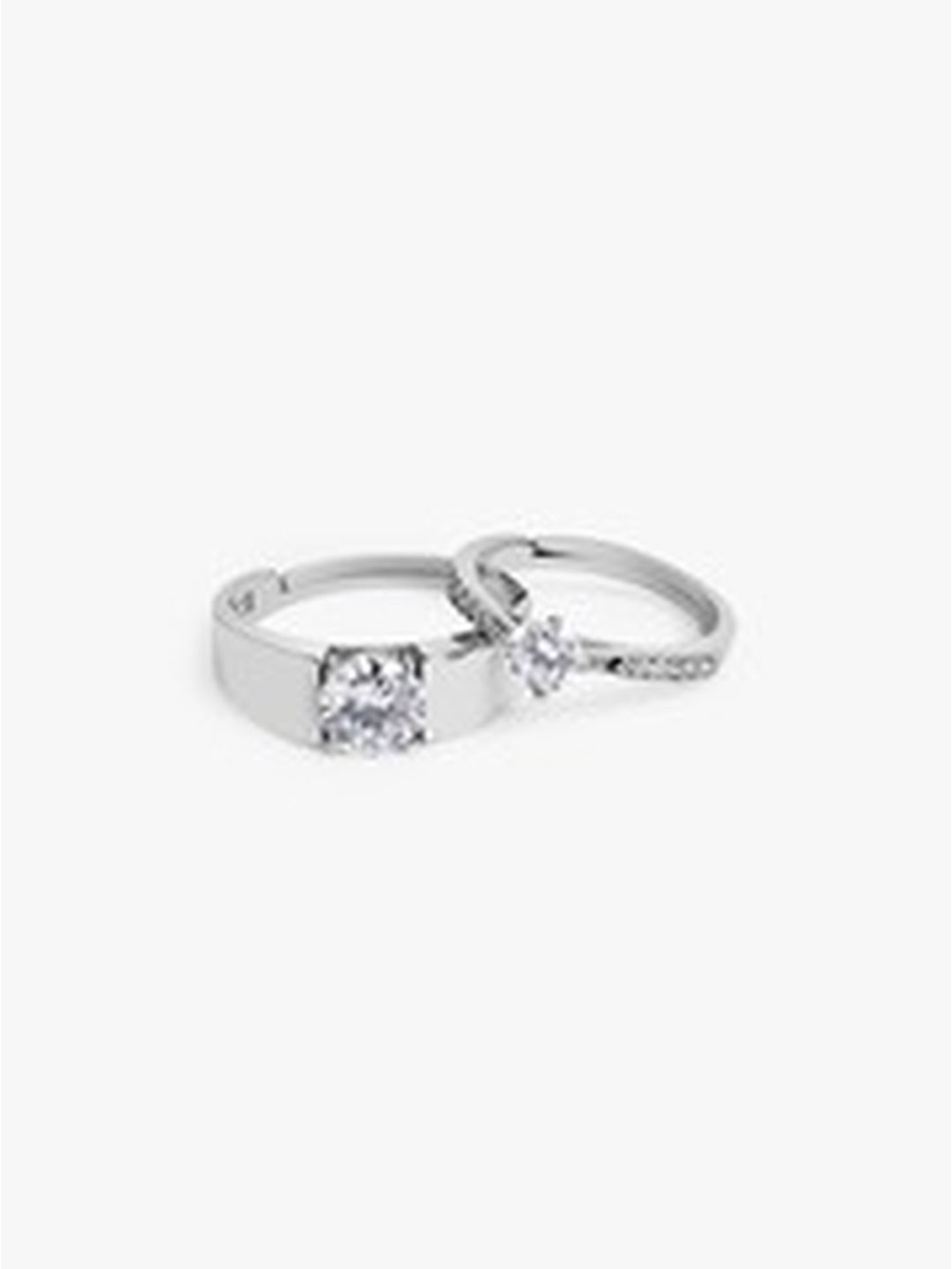March by FableStreet 92.5 Sterling Silver Zircon Ring for Women