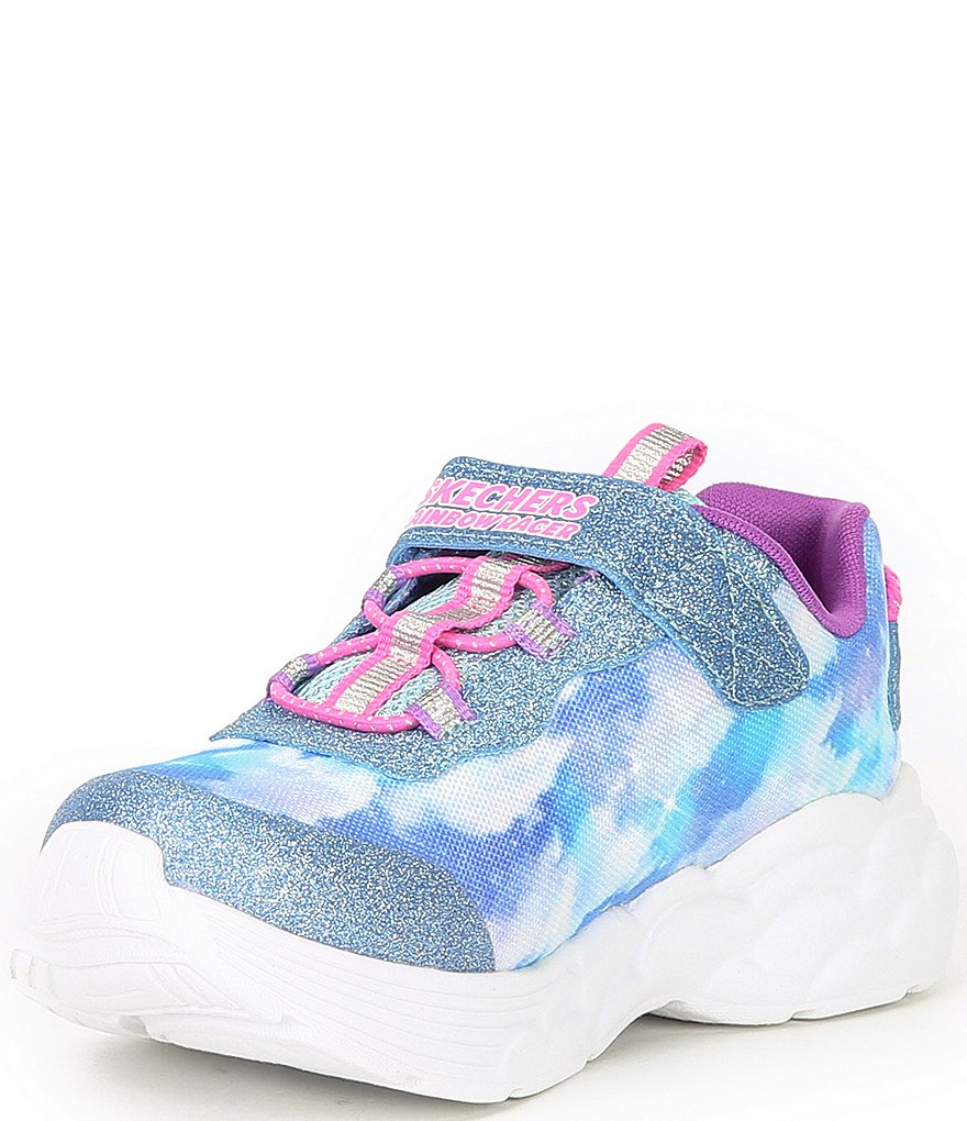 Skechers Girls' Rainbow Racer Lighted Sneakers (Infant)