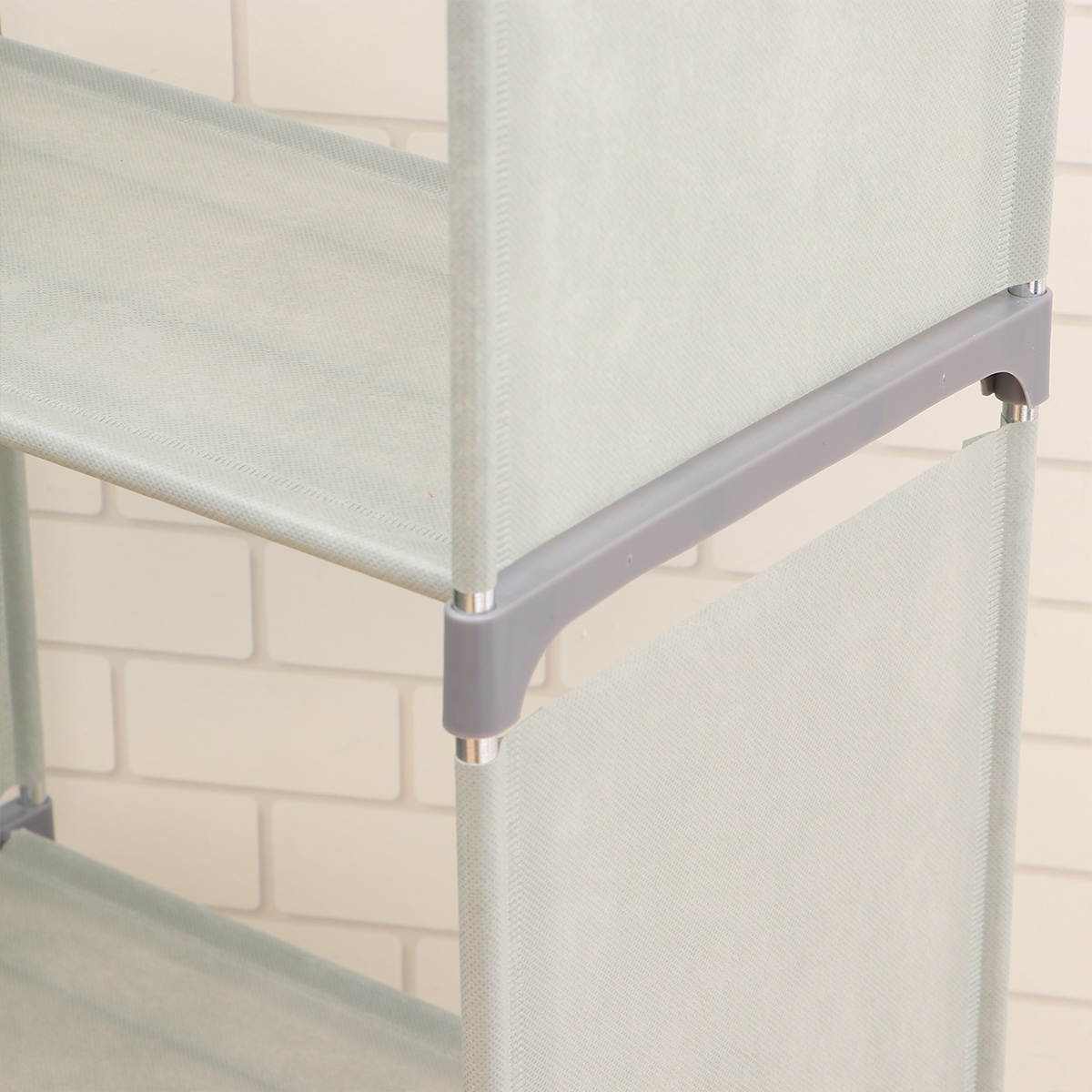 1PC DIY Simple Table Bookshelf Desktop Bookcase Modern Book Rack Book Board for Home Study Office (5 Layers, Grey)