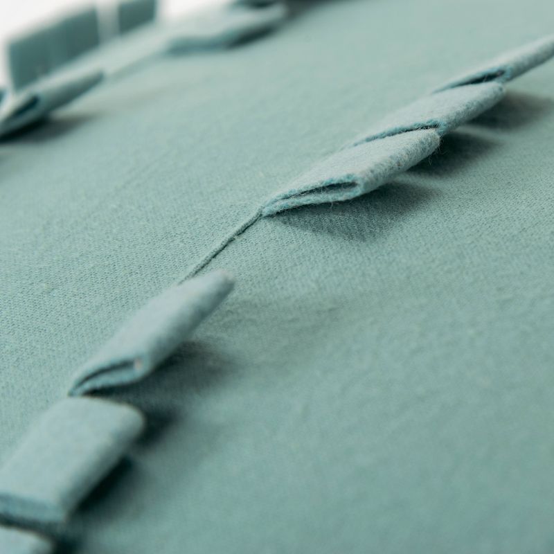 20"x20" Oversize Striped Solid Square Throw Pillow Aqua Blue - Donny Osmond Home