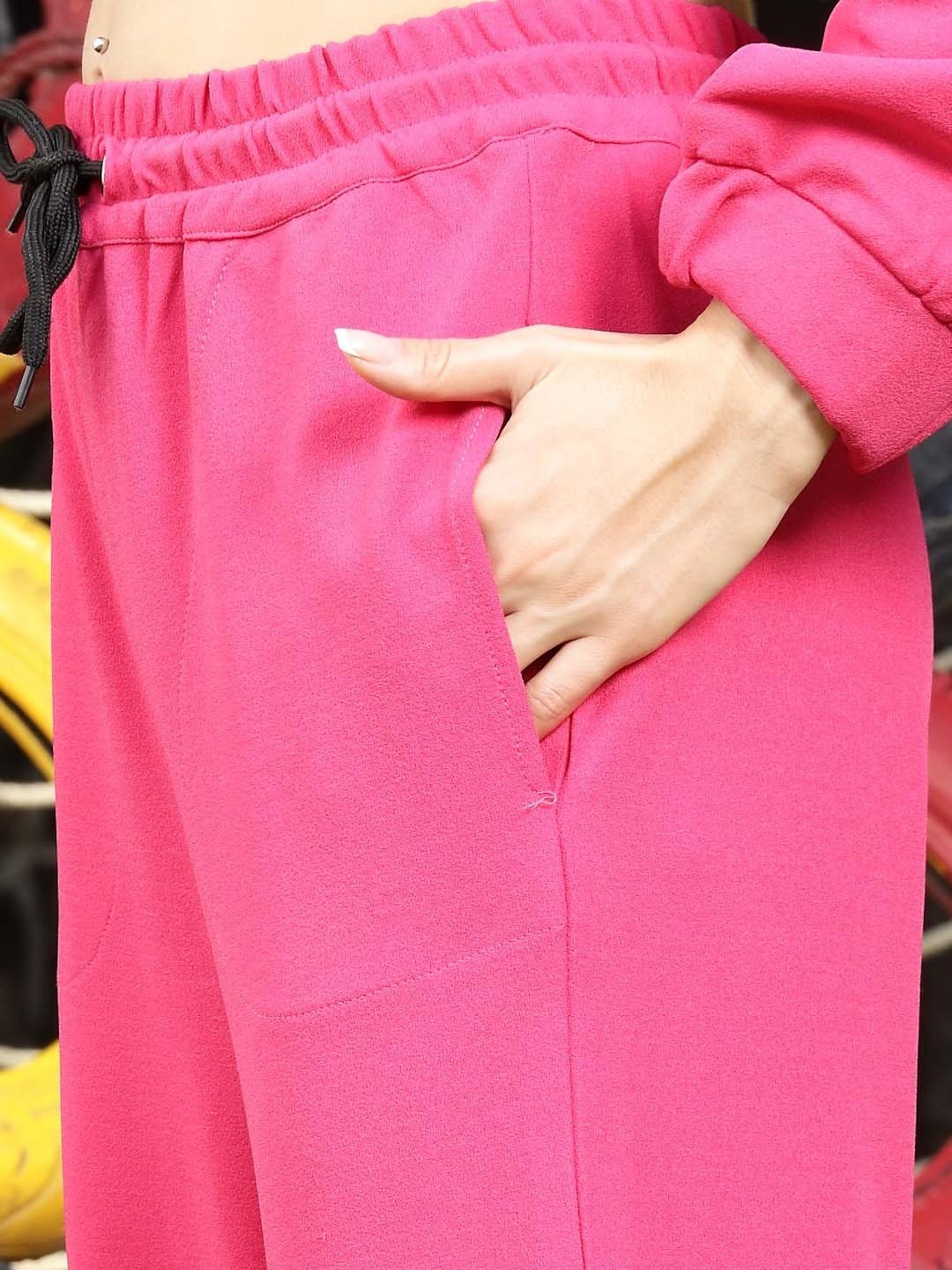 Sera Pink Printed Joggers