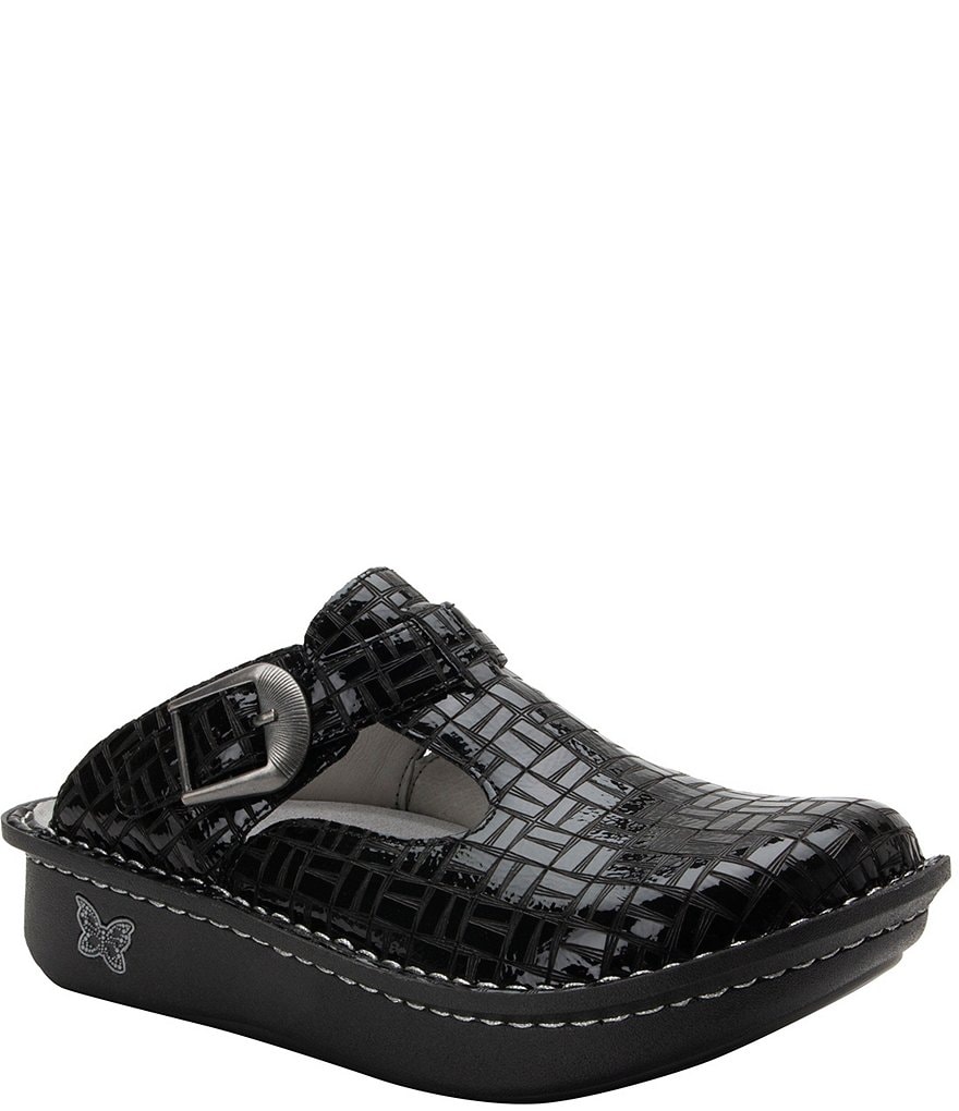 Alegria Classic Score Leather Clogs