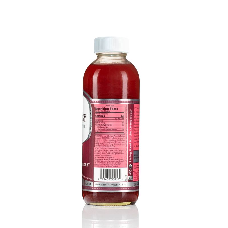 GT's Synergy Cosmic Cranberry Organic Kombucha - 16 fl oz Bottle