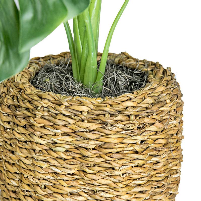 48" Artificial Monstera Plant in Urn Basket - LCG Florals