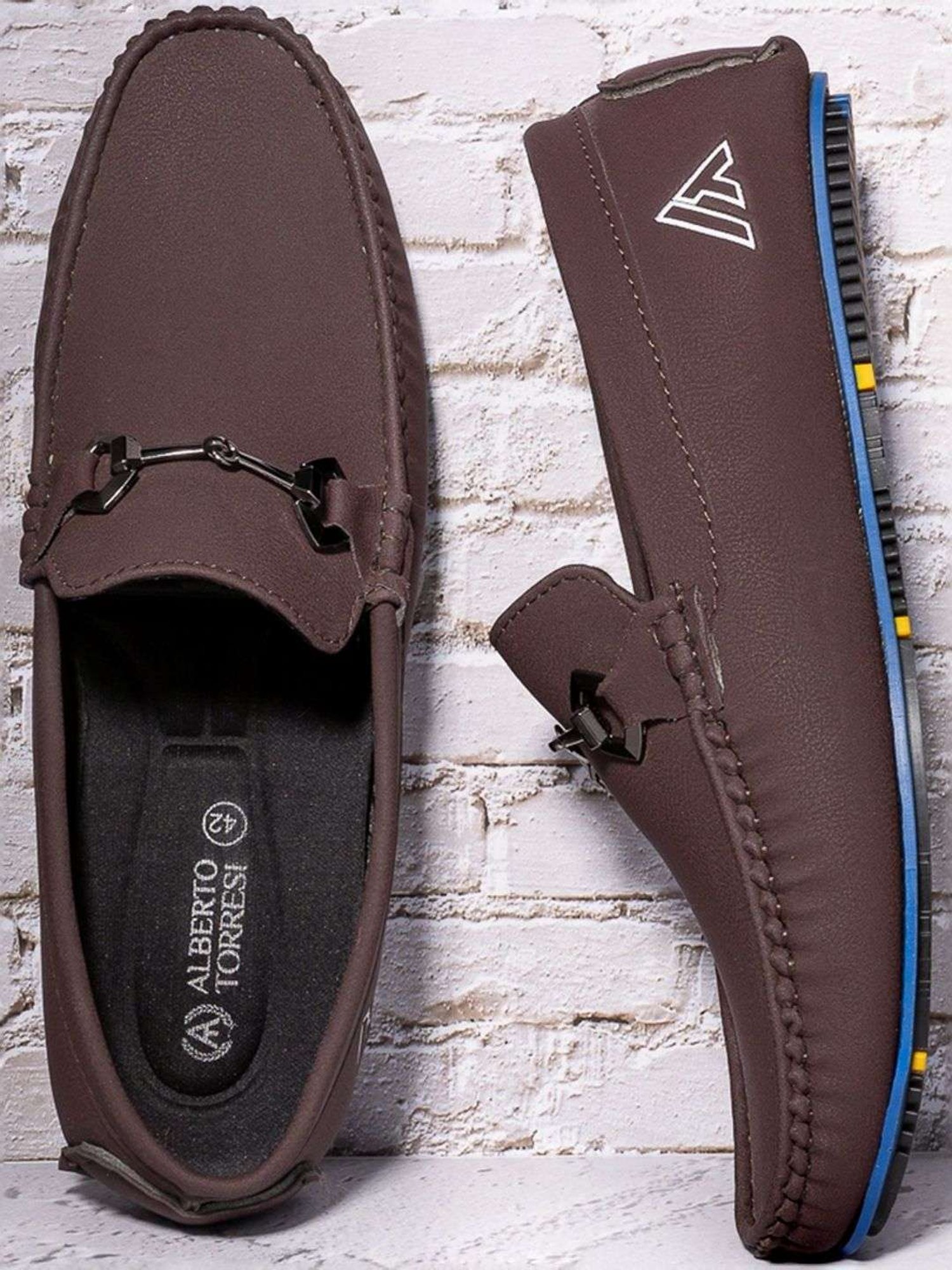 Alberto Torresi Men's Brown Casual Loafers