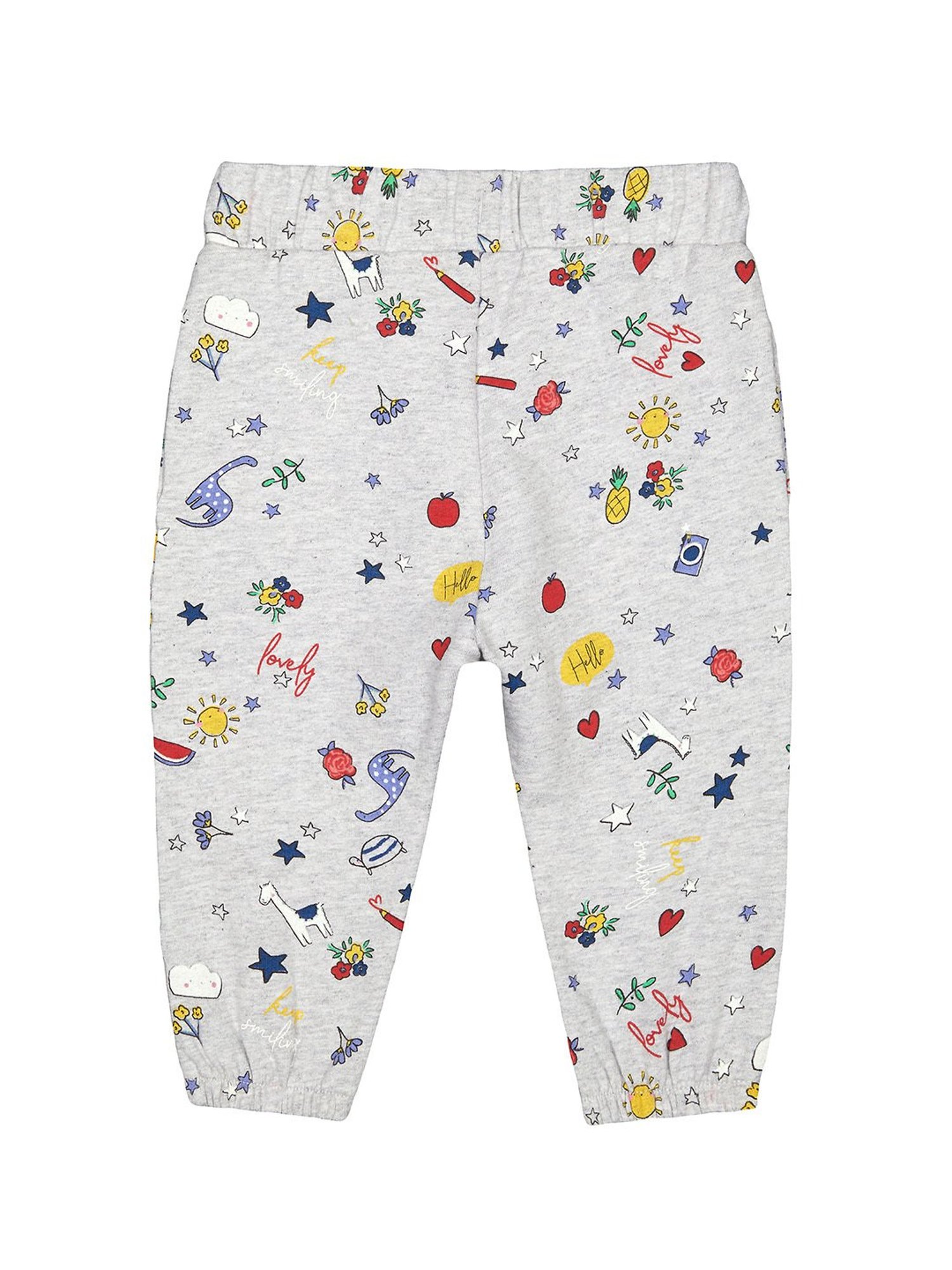 Mothercare Kids Grey Printed Trackpants