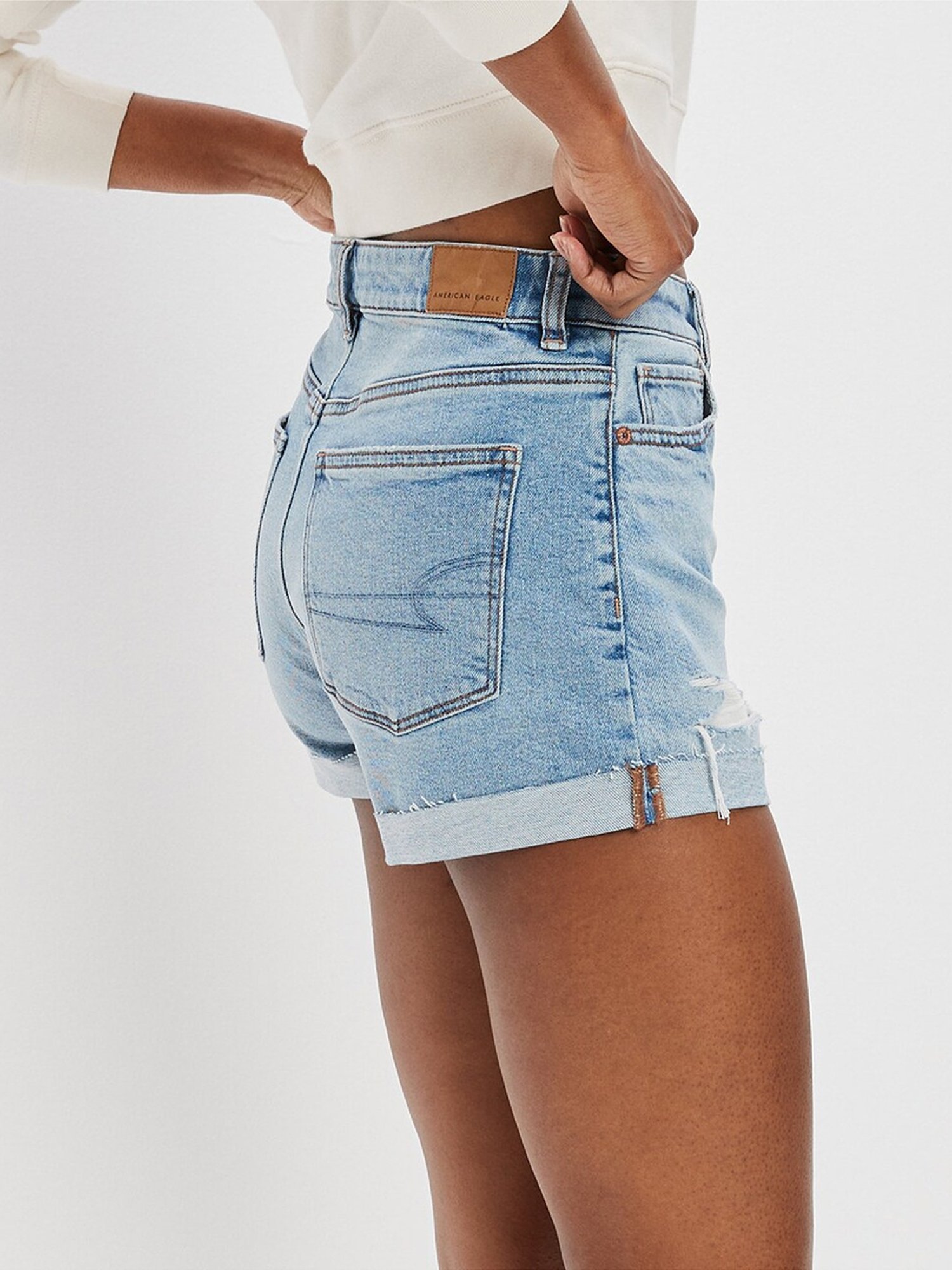 American Eagle Outfitters Blue Cotton Shorts