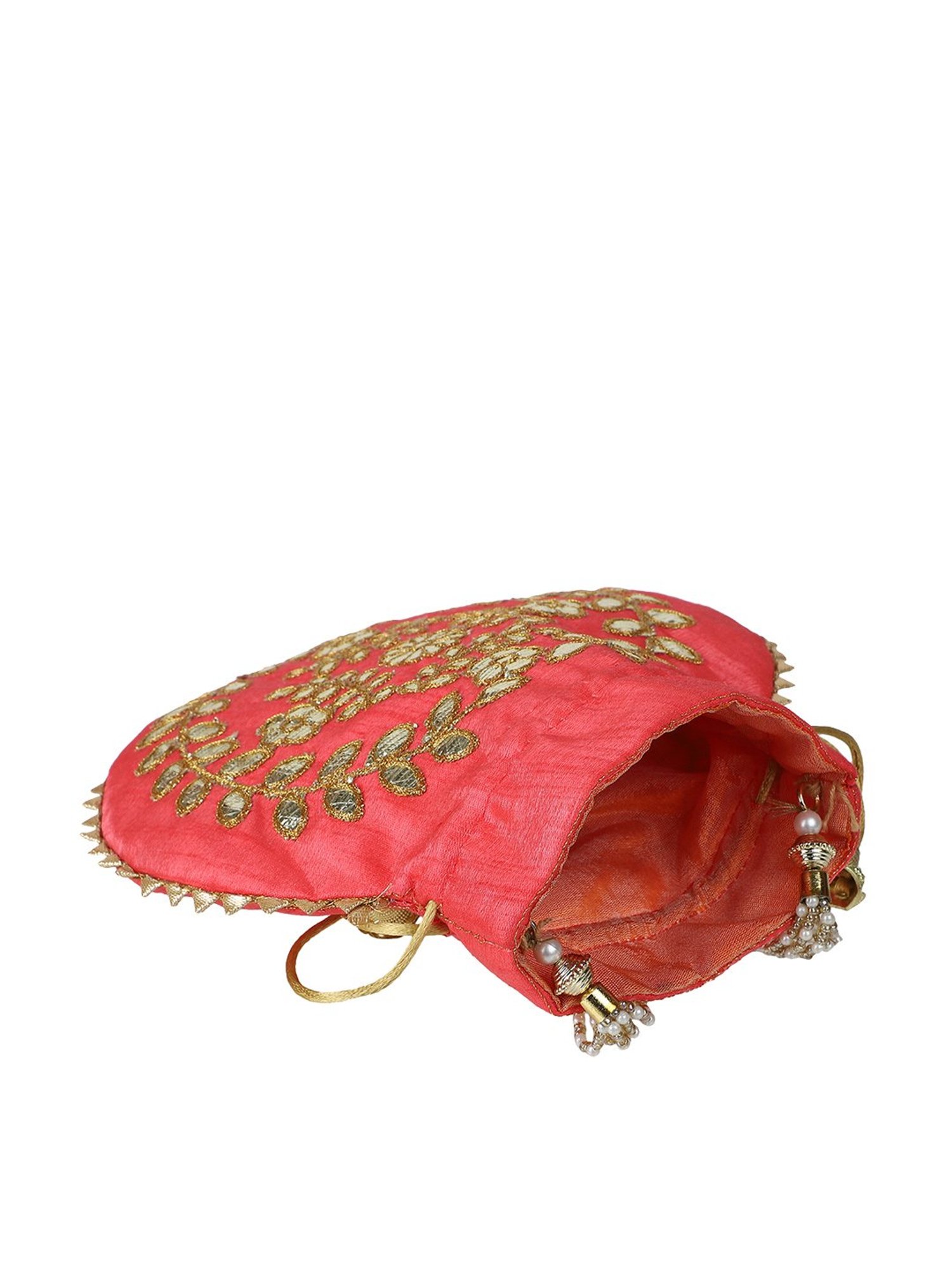 Aditi Wasan Pink Embellished Potli