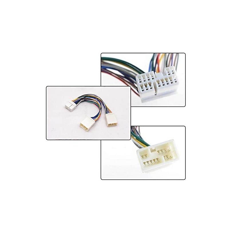 Car CD Changer Interface Player Adapter Head Unit Stereo Y-Splitter Cable Plug Navigation Y- Wiring Harness Replacement for Honda Accord Civic Acura