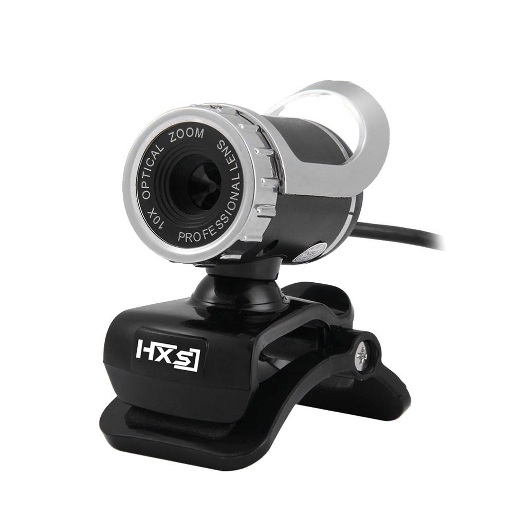 HXSJ A859 480P HD Wired Webcam Silvery Black