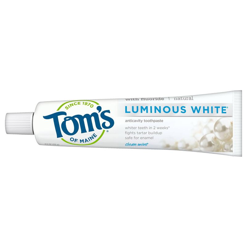 Tom's of Maine Luminous White Anti-cavity Toothpaste Clean Mint - 4.0oz