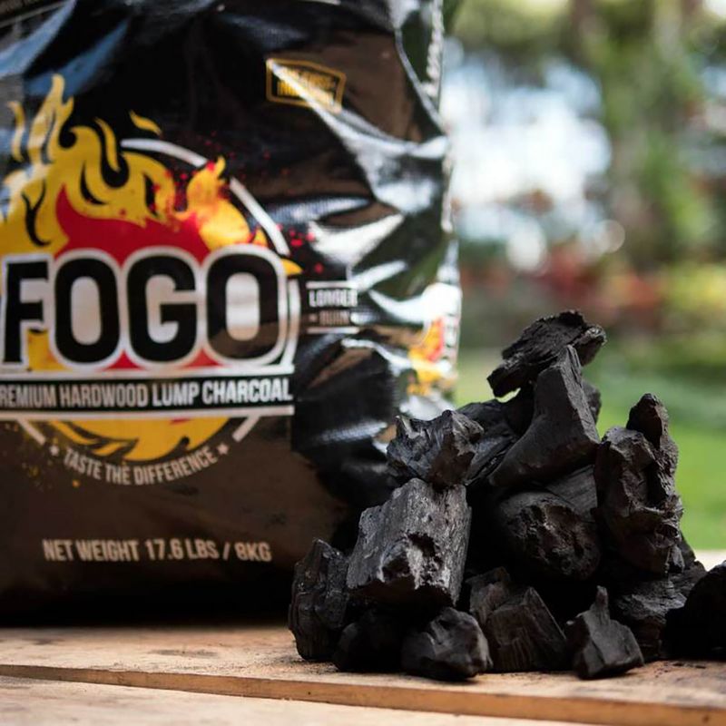 FOGO Premium Oak Restaurant All-Natural Hardwood Lump Charcoal, 17.6 Pounds