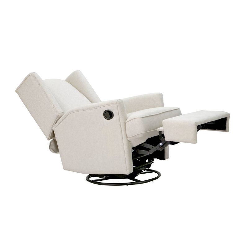 Karla Dubois Hemingway Swivel Accent Chair - Canvas