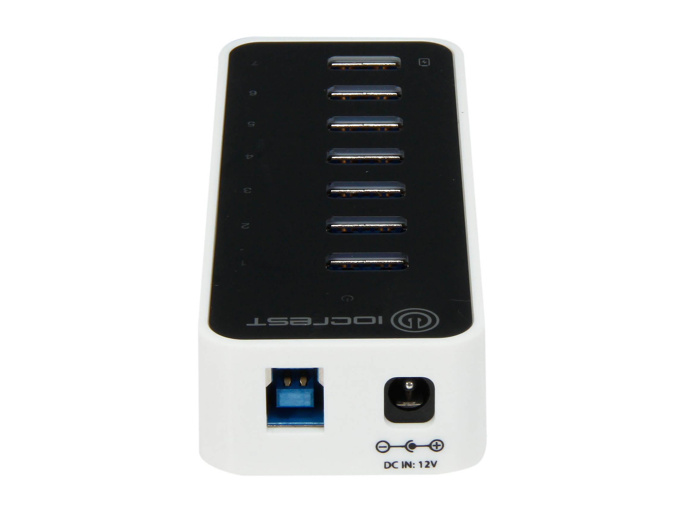 SYBA SY-HUB20152 Super Speed IO Crest 7-Port USB 3.0 Hub with AC Power Adapter