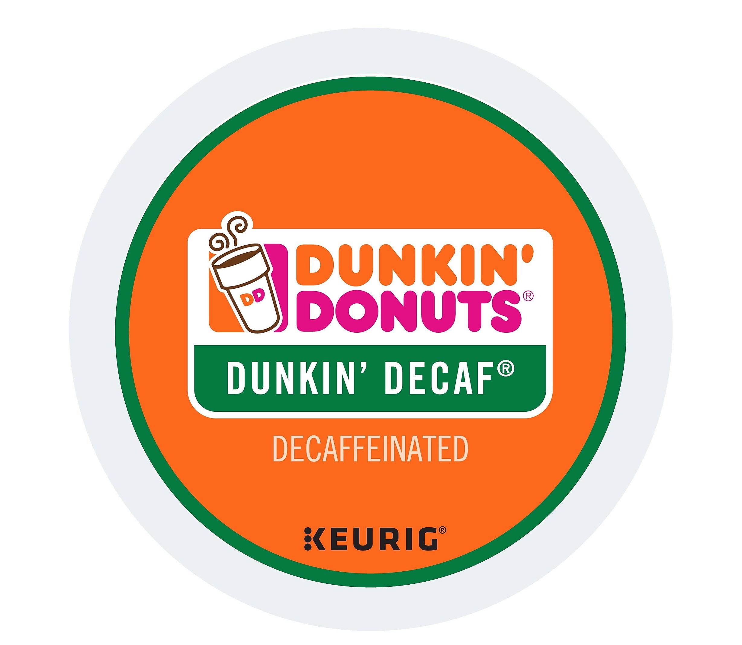 Dunkin' Donuts Decaf Single-Serve K-Cup Pods Medium Roast Coffee 44 Count